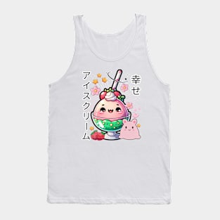 Ice Cream Japanese Kawaii Dessert Tank Top